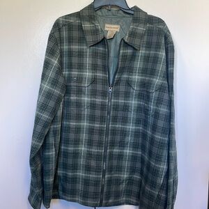 New Scandia Woods plaid shirt jacket.  Fall.  Winter.  XL